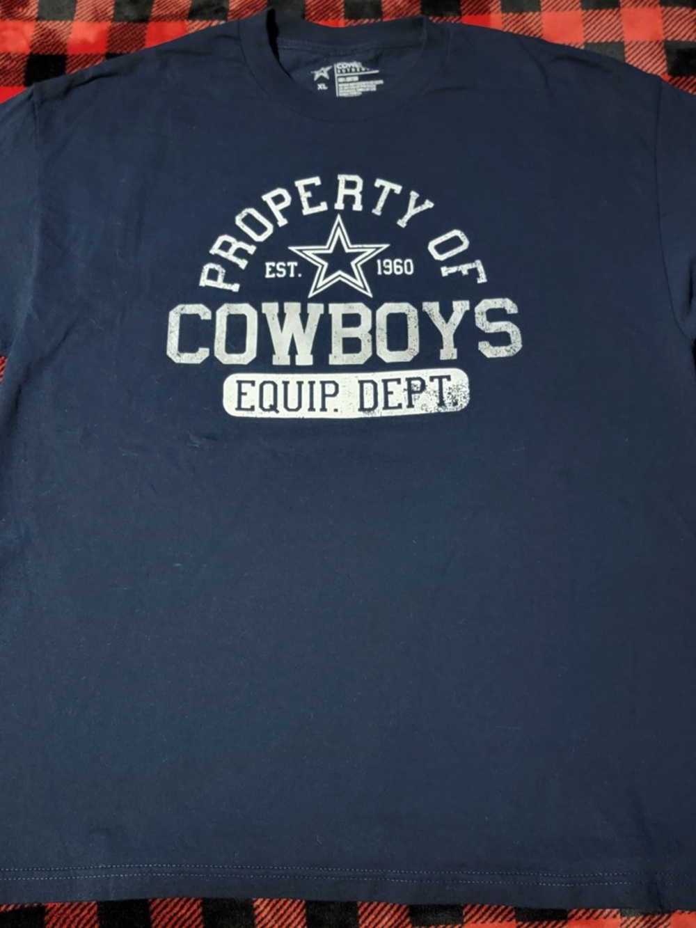 Navy 'Property of Cowboys' Graphic Tee